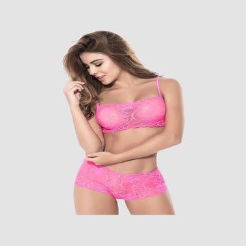 Ensemble 2 Pièces 206 Dentelle Rose