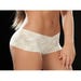 Shorty 90 Hot Dentelle Blanc