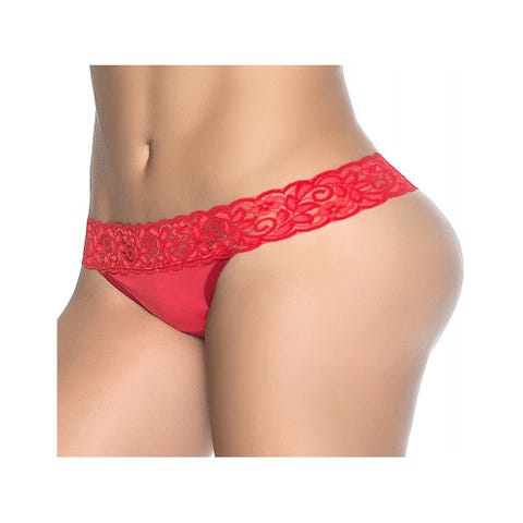 String 96 Ceinture Dentelle Rouge