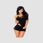 Ensemble 2 Pièces Gabbie Top & Shorty Noir