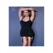 Robe Courte Jarretelles CR4442 Noire