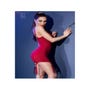 Robe Courte Jarretelles CR4442 Rouge