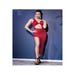 Robe Longue Ajourée CR4445 Rouge