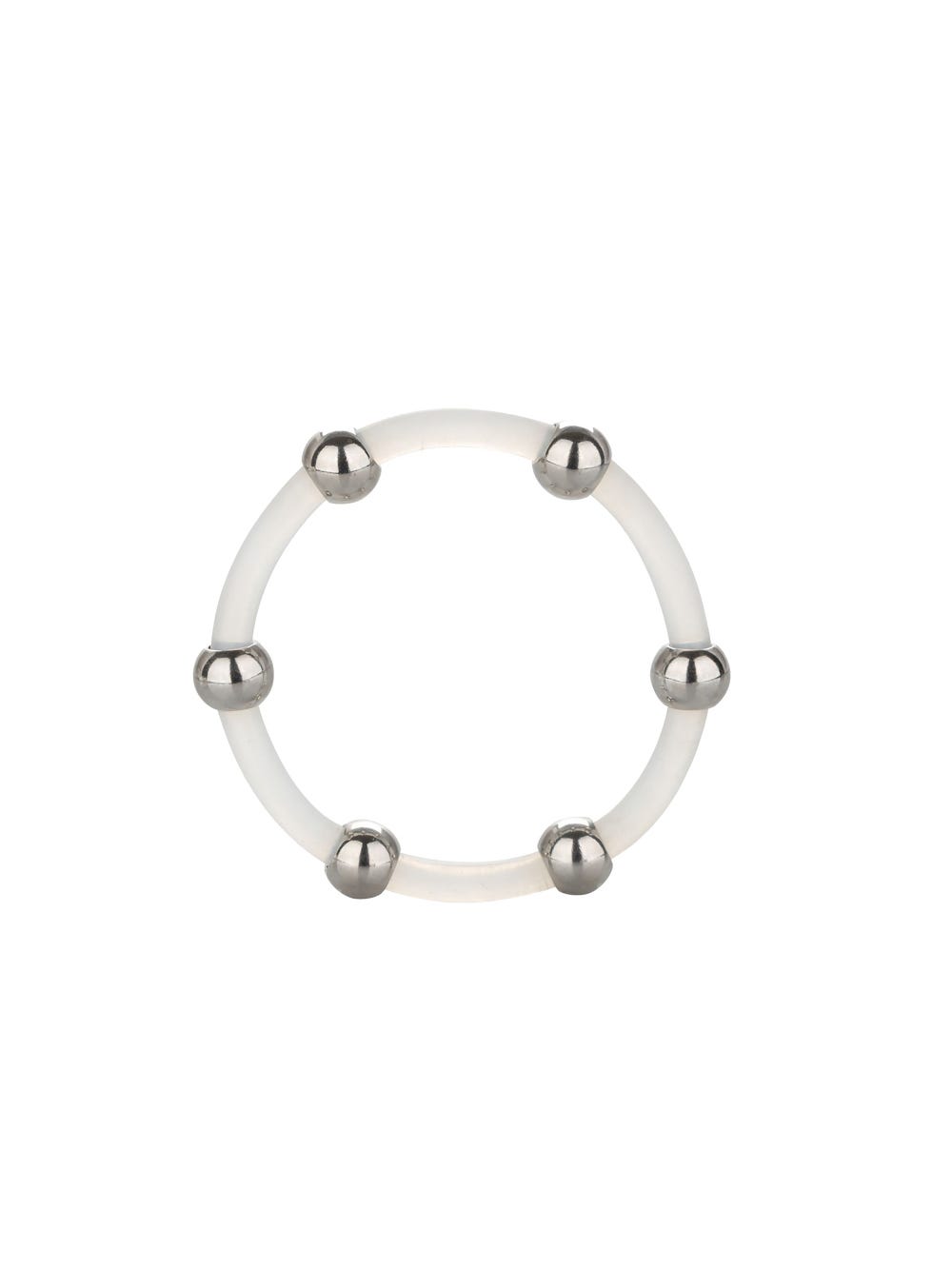 Cockring Perlé Silicone Steel Beaded XL main product photo