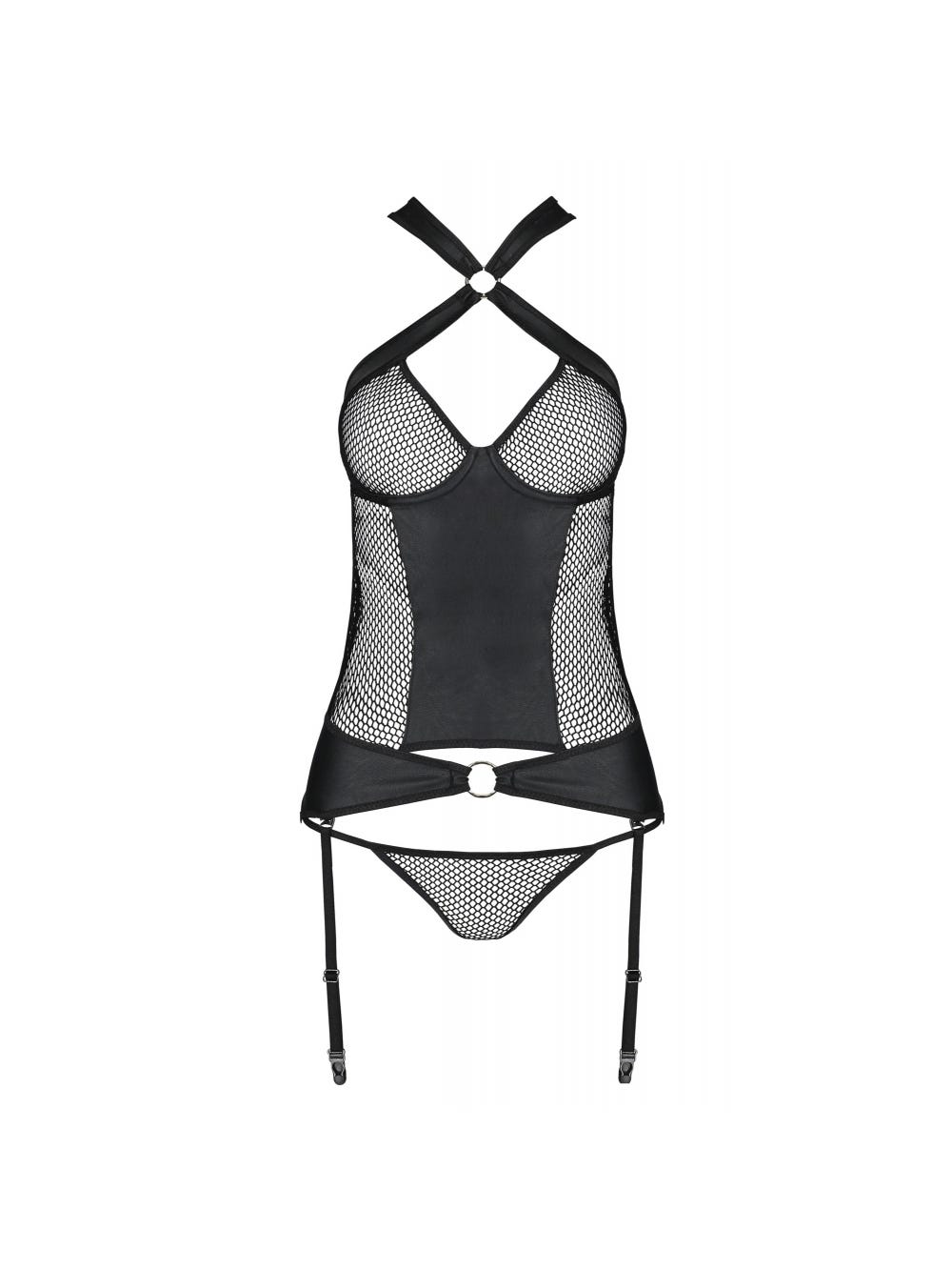 Guêpière Amanda Leather Collection Noire main product photo