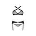 Ensemble 3 Pièces Amanda Leather Collection Noir