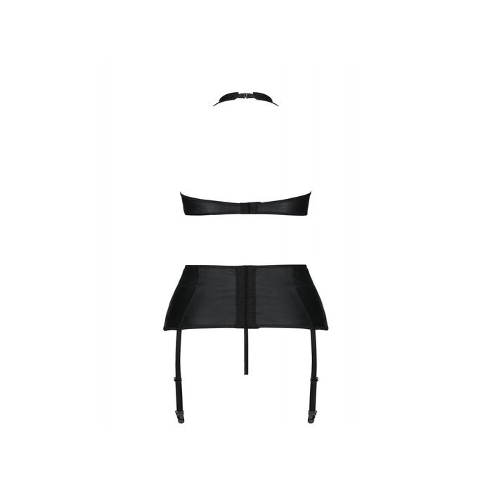 Ensemble 3 Pièces Nancy Cuir Leather Collection Noir