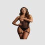 Body Ouvert Jarretières Quart Cup Bliss Collection Noir