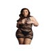 Robe Col Montant DES016 Dentelle Noire GT