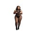 Combinaison Ouverte DES026 Dentelle Col Montant Noire GT