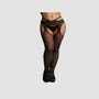 Collant Porte-Jarretelles DES055 Résille Noir