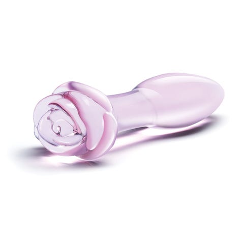 Plug Anal en Verre Rosebud