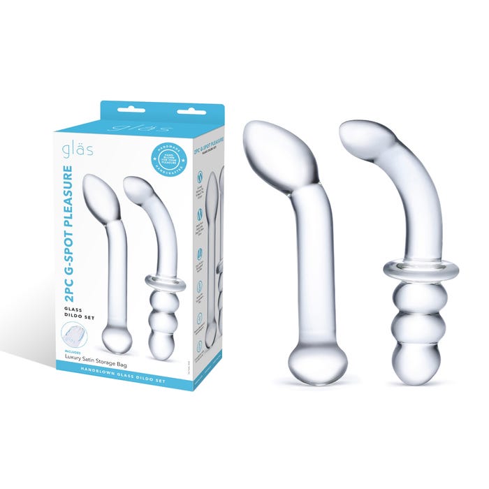 Kit de 2 Dildos en Verre G-Spot Pleasure