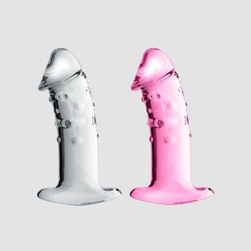Gode en Verre Double Stimulation Glossy N°3