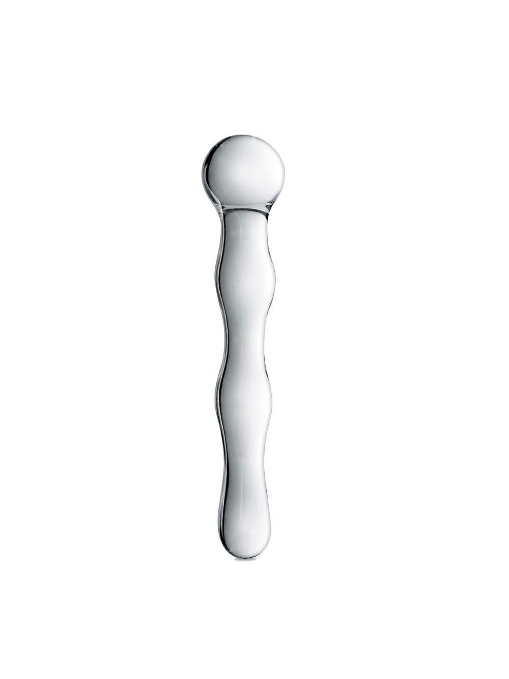 Dildo en Verre Ondulé Point G Glossy N°10 main product photo