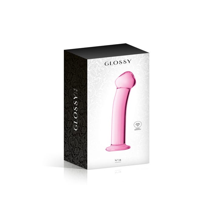 Dildo en Verre Point G Glossy N°14