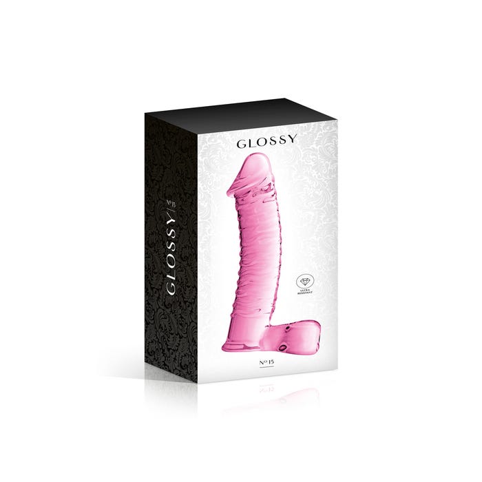Gode en Verre Réaliste Glossy N°15