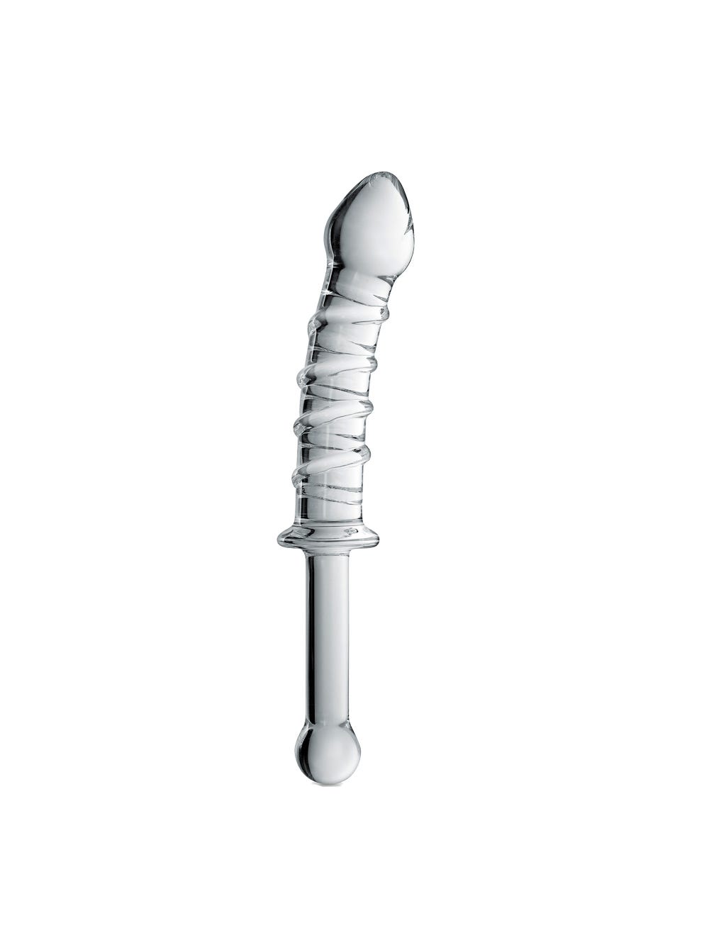 Dildo en Verre Point G avec Poignée Glossy N°16 main product photo