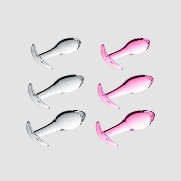Kit de 3 Plugs Anal en Verre Glossy N°17