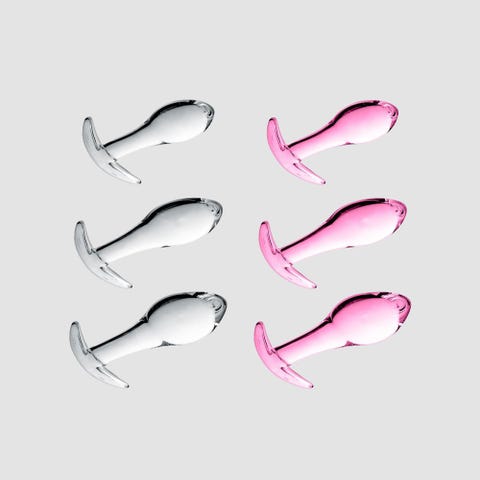 Kit de 3 Plugs Anal en Verre Glossy N°17