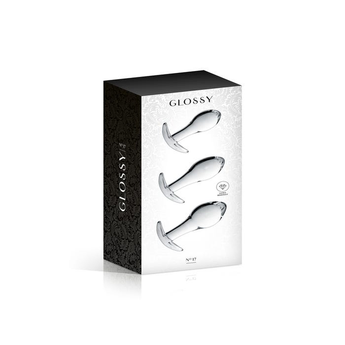 Kit de 3 Plugs Anal en Verre Glossy N°17