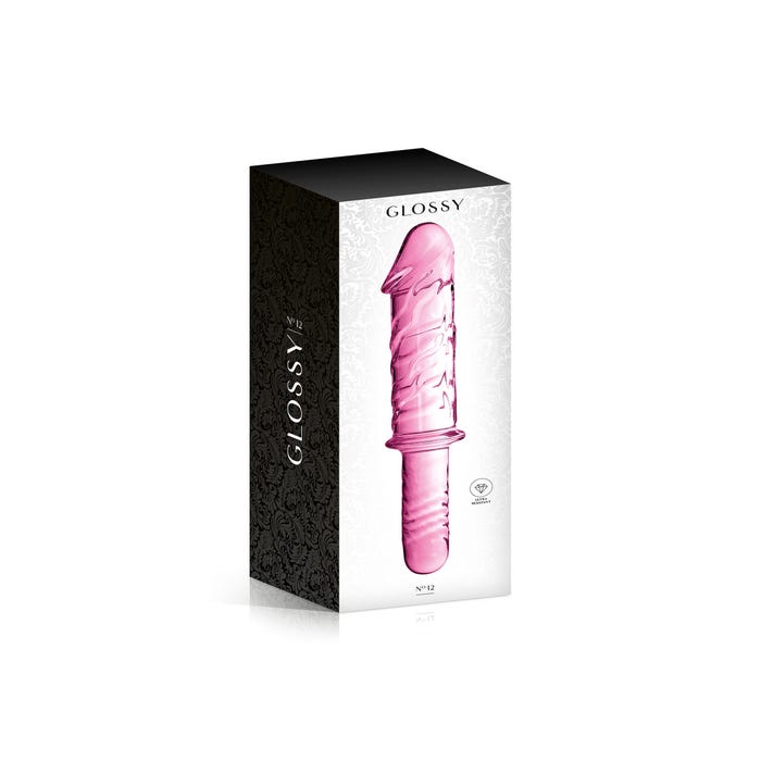 Gode en Verre avec Poignée Glossy N°12
