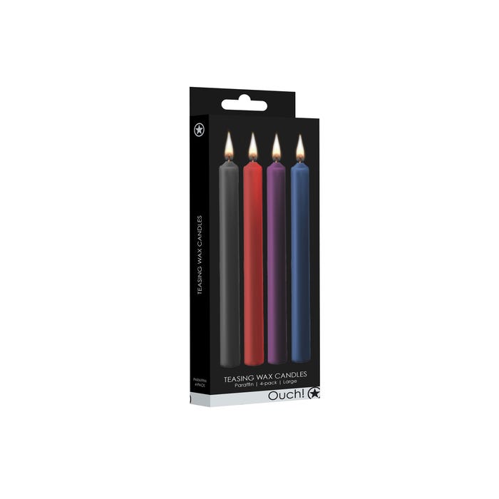 Kit 4 Bougies Basse Température Colorées Teasing Wax Candles Large