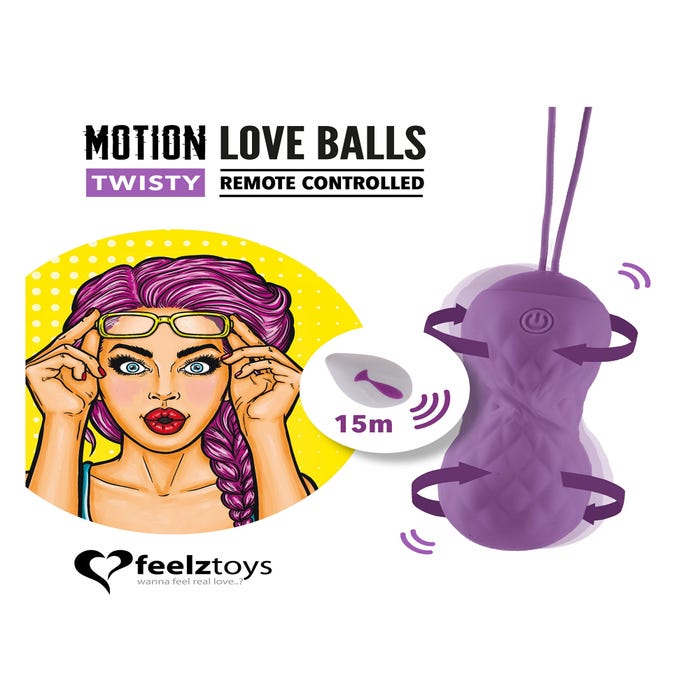 Boules de Geisha Vibrantes Rotatives Twisty