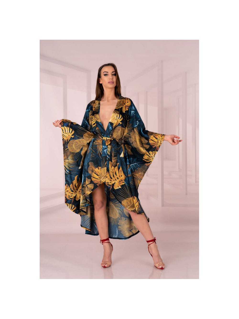 Déshabillé Handis Bleu & Doré main product photo