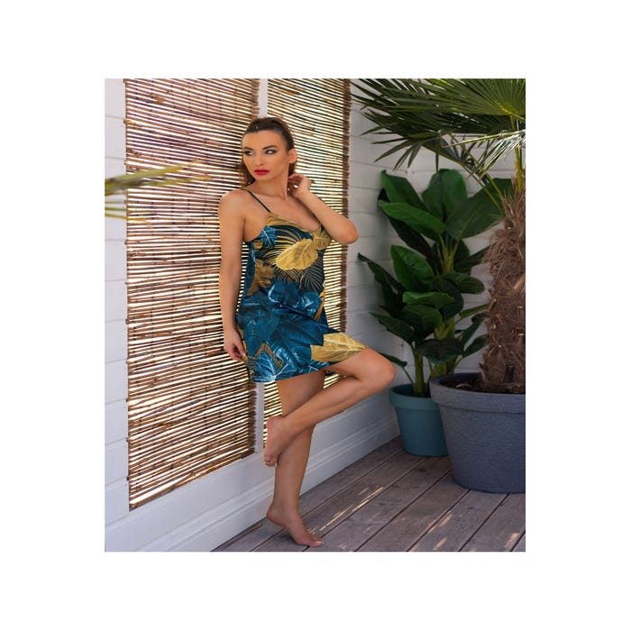 Nuisette Clairee Bleue & Dorée