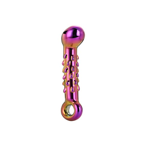 Dildo en Verre Ribbed G-Spot Glamour Glass