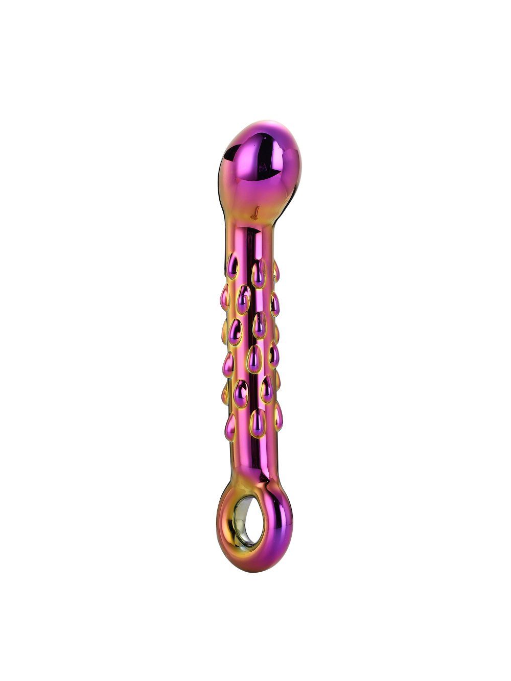 Dildo en Verre Ribbed G-Spot Glamour Glass