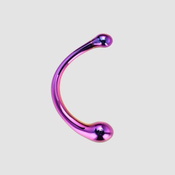 Dildo en Verre Curved Big Wand Glamour Glass