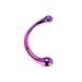 Dildo en Verre Curved Wand Glamour Glass