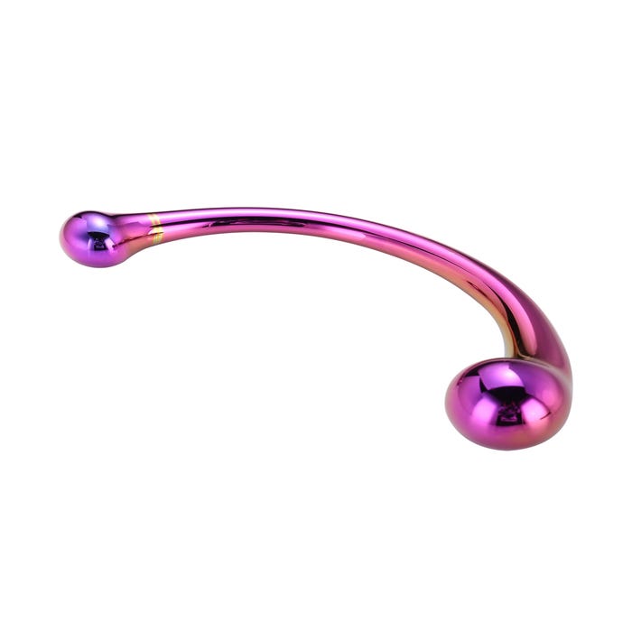 Dildo en Verre Curved Wand Glamour Glass