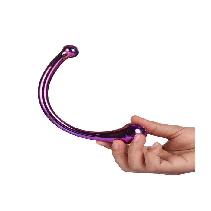 Dildo en Verre Curved Wand Glamour Glass