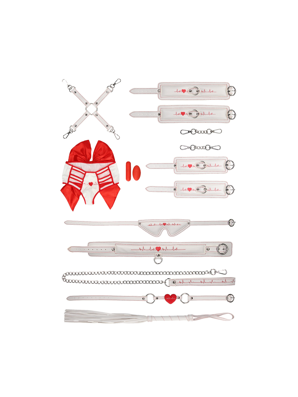 Kit Bondage Nurse Pleasure 9 Pièces main product photo