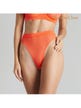 String Taille Haute Corps à Corps Néon Orange Fluo