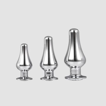 Kit Plugs Anal Bijou Silver Pleasure