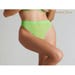 String Taille Haute Corps à Corps Néon Vert Fluo