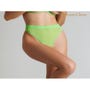 String Taille Haute Corps à Corps Néon Vert Fluo