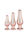 Kit Plugs Anal Bijou Rose Gold Pleasure