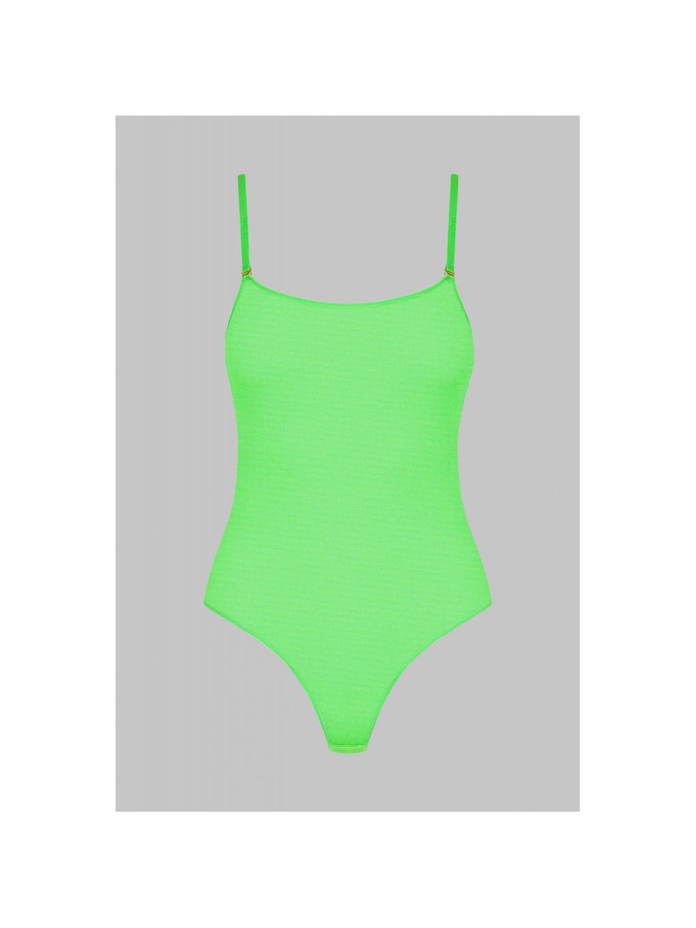 Body String Corps à Corps Néon Vert Fluo