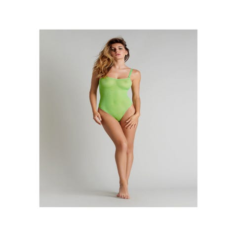 Body String Corps à Corps Néon Vert Fluo