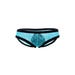 Slip Dentelle Transparent Bleu