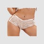 Tanga Dentelle & Lanières Blanc GT