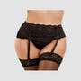 Ensemble Porte-Jarretelles & String Dentelle Noir