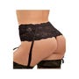 Ensemble Porte-Jarretelles & String Dentelle Noir