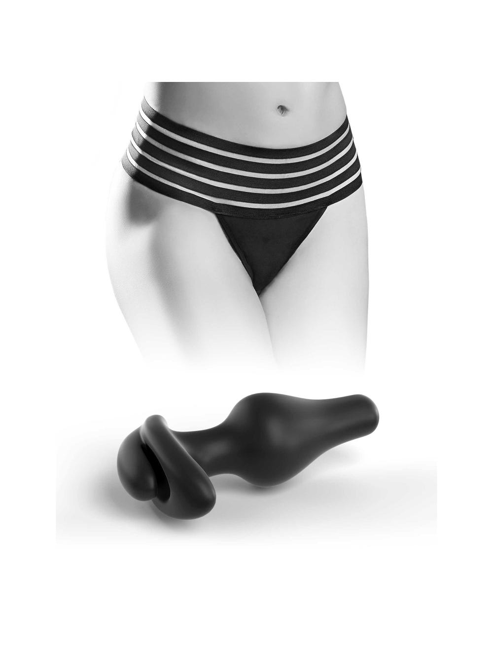 Culotte & Plug Anal Love Garter Hookup Panties main product photo