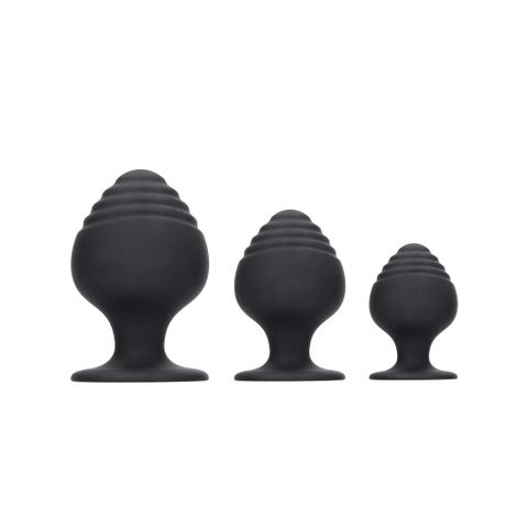 Kit Plugs Anal Ventouse Rippled